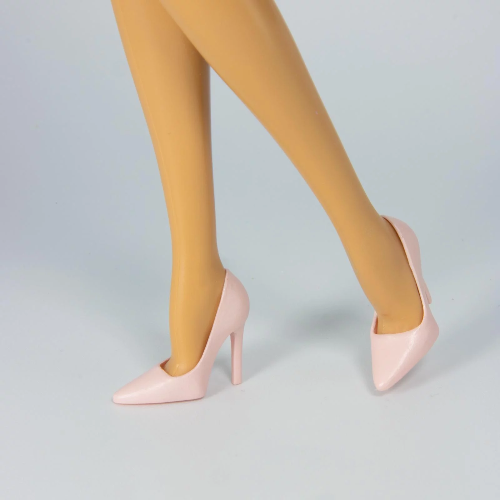 Peach Pink "Minimalist" Pastel Pumps for Barbie