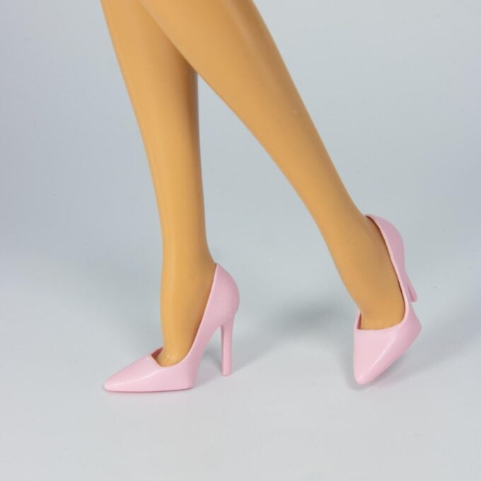 Baby Pink “Minimalist” Pastel Pumps For Barbie