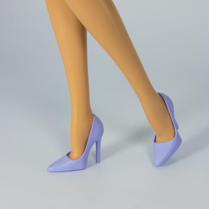 Lilac “Minimalist” Pastel Pumps For Barbie And East 59th Dolls