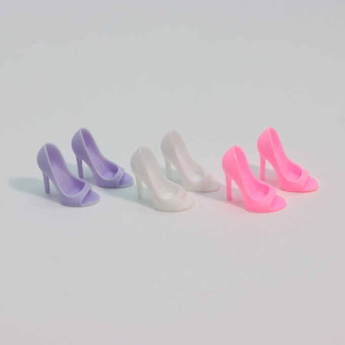 BUNDLE #17 – 3 Pastel and Pink Open Toe Pumps