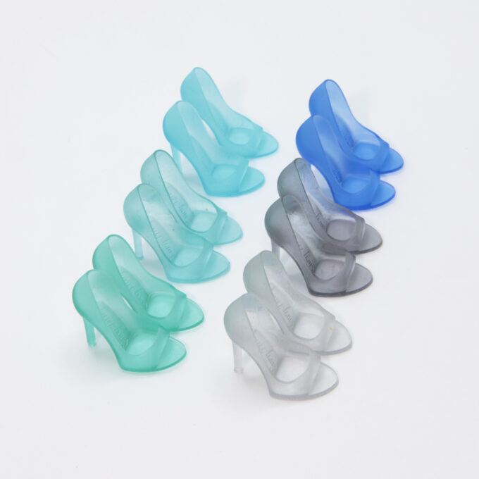 Bundle #38 – Seaglass Open Toe Barbie Shoes (6 pairs)